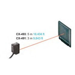 Widok czujnika refleksyjnego CX-493