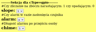 cType or gpio