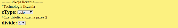 Sekcja liczenia.