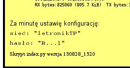 Ustawianie wifi licznika klientów.