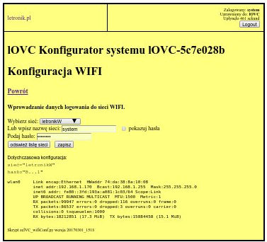 Konfigurowanie dostępu wifi